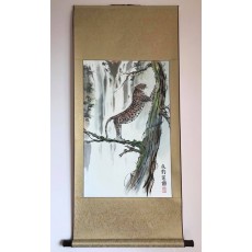 Пейзаж с леопардом. Елена Касьяненко, китайская живопись, купить картину, картина в подарок