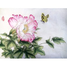 Пион и бабочка, гунби, китайская живопись, Виктория Аршавская